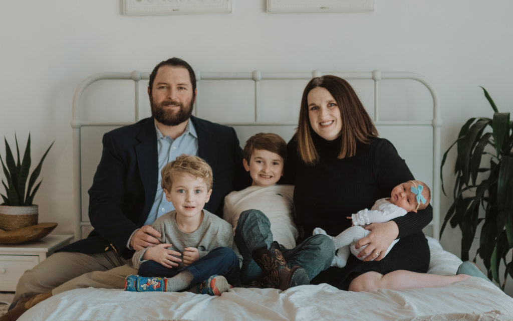Brett Garner and his family